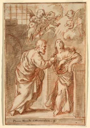 Rysunek, Święty Piotr i Święta Agata, 1603-47