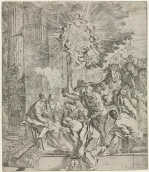 Adoracja Trzech Króli, 1636-1638.