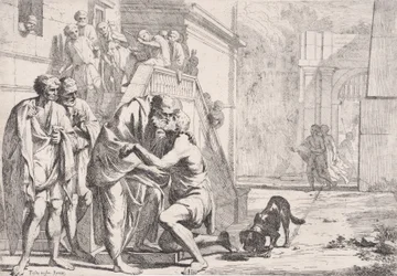 Powrót syna marnotrawnego, ojca obejmującego syna, z serii..., ca. 1645.