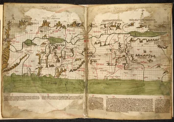 Mapa Ziemi Świętej.
