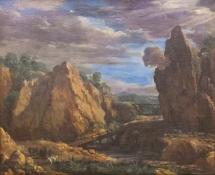Kopalnie ałunu w Tolfie, ok. 1630 r. (olej na płótnie)