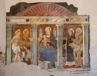 Kościół Saint Pietro i Paolo, Valvasone, Friuli, Włochy (fresk)