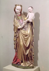 Dziewica z Dzieciątkiem, ok. 1400 (drewno polichromowane)