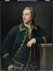 Portret mężczyzny w zielonym garniturze
