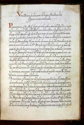 Strona z historii wędrówek zakonnic z Syonu, opracowanej w Lizbonie na początku XVII wieku