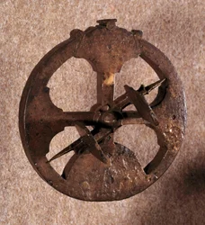 Astrolabium, astronomiczny przyrząd pomiarowy używany przez nawigatorów. Wyprodukowano w Portugalii. 1648.