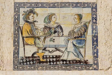 Płytki azulejo w ogrodach pałacowych