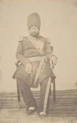 Portret Ardeshira Mirzy, wuja króla, lata czterdzieste i sześćdziesiąte XIX wieku.