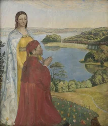 Dante i Beatrice w raju