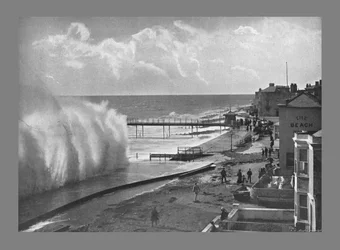 Wielkie morze w Bognor. ok. 1900