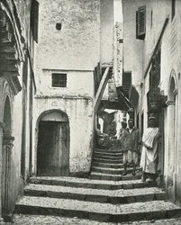 Rue de la Kasbah, Algier, Algieria, 1895.