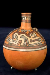 Ceramika z dwoma jaguarami / kultura Huari lub Wari (terakota)