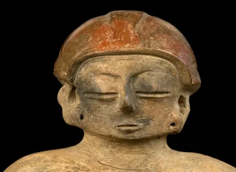 Prekolumbijska statuetka / sztuka Chorrera (terakota)