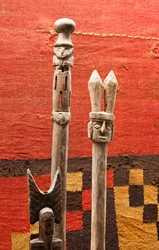 Zestaw berł / Peru, kultura Chancay (terakota)