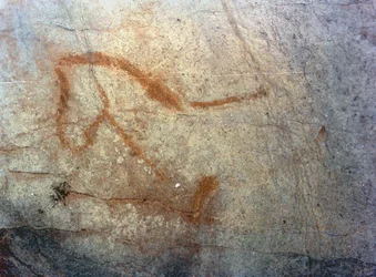 Figurka konia, okres paleolitu (ok. 40000-12000 p.n.e.) (zdjęcie)
