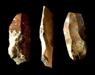 Prehistoria: drapacze krzemienne. Epoka neolitu. Z Umbrii. Perugia, Museo Archeologico Nazionale dell
