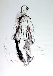 Figurka w stroju z XVI wieku, c1823-1870