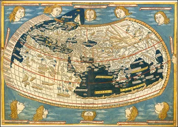 1482 Mapa świata Ulm Ptolemeusz