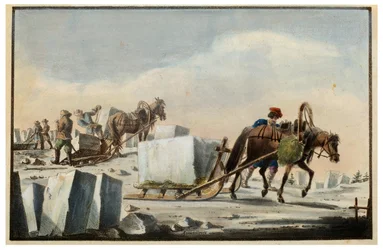 Łupanie lodu, 1825