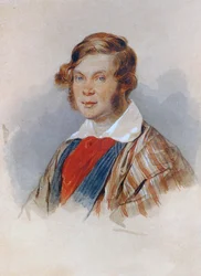 Portret księcia poety Piotra A. Wiazemskiego 1792-1878, lata 30. XIX w