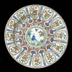 Duże naczynie verte Imari, Okres Kangxi, 1662-1722 (porcelana)