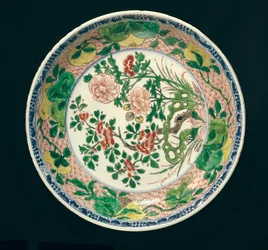 Naczynie z dekoracją famille verte, okres Kangxi, 1662-1722 (ceramika)