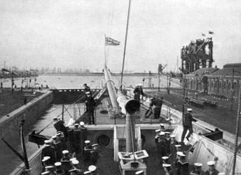 Otwarcie Alexandra Dock w Cardiff w 1907 1908.