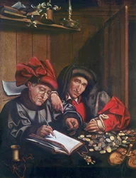 Wymieniacze pieniędzy, ok. 1530