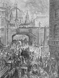 „Ludgate Hill – blok na ulicy”, 1872.