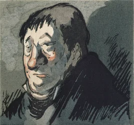 „Le Pere Goriot”, ilustracja do powieści Honore de Balzac (1799-1851), wydana przez Rene Kieffera w Paryżu w 1922 r.