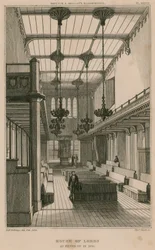 House of Lords, Westminster, Londyn, zgodnie z wyposażeniem w 1835 r.