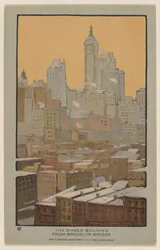 Budynek Singera z Brooklyn Bridge