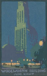 Budynek Woolworth Czerwcowa noc, 1916.