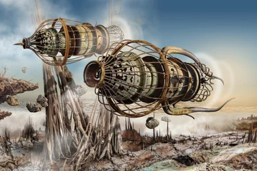 Podróż sterowcem w stylu steampunkowym