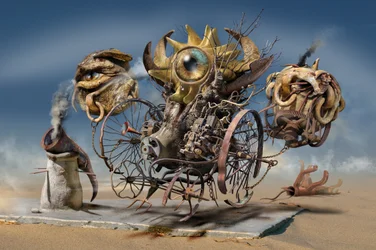 Steampunkowe stworzenia pustynne