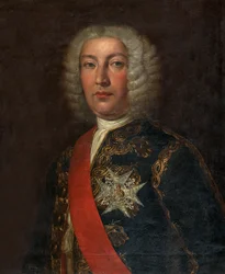 Juan José Navarro de Viana y Búfalo (1687-1772) markiz Victorii, kapitan generalny Armady Prawdziwej Portret hiszpańskiego admirała José Navarro