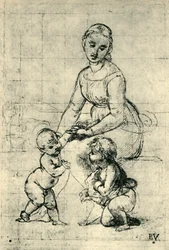 Madonna, Dzieciątko Jezus i św. Jan, 1507, 1943.
