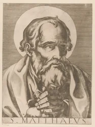 Św. Mateusz S. Matthaeus (tytuł na obiekcie) Chrystus, Maryja i Dwunastu Apostołów (tytuł serii) Il sacrato collegio apostolico (tytuł serii)