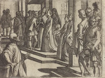 Zaręczyny Małgorzaty Austriackiej z Filipem III, królem Hiszpanii [verso]