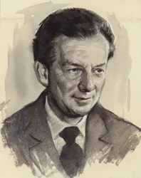 Benjamin Britten (gwasz na papierze)