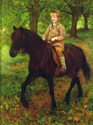 Przez las (olej na płótnie)