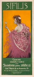 Kiła (plakat) - Dzieło Ramona Casasa (1866-1932) - 1900 - Kolorowa litografia - 80x34,3 - Narodowe Muzeum Sztuki Katalonii, Barcelona