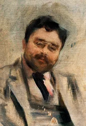 Portret Izaaka Albeniza w wieku 34 lat, detal (olej na płótnie)