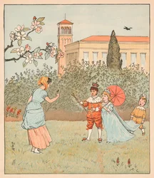 Pokojówka i Jenny Wren, 1880.