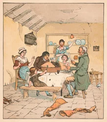 Kiedy ciasto zostało otwarte, Ptaki zaczęły śpiewać, 1880.