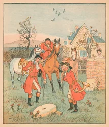 ...następną rzeczą, którą znaleźli, był gruntin, grindin grindle-stone..., 1880.