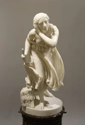 Nydia, Ślepa dziewczyna z kwiatów z Pompei, ok. 1888 (marmur)