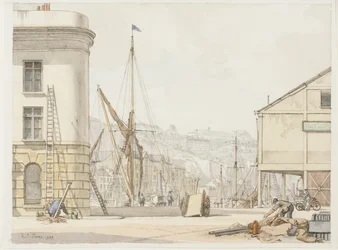 Hotel de Paris, Dover (tusz i akwarela na papierze)