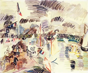 Caudebec, ok. 1913 (gwasz na papierze)