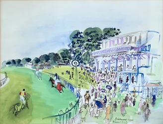 Goodwood, trybuna przed torem wyścigowym